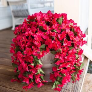 2PCS Artificial Fake Hanging Flowers for Outdoor Decoration