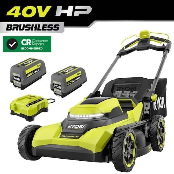 Kit de Cortadora Autopropulsada Sin Escobillas de 21" y 40 V HP