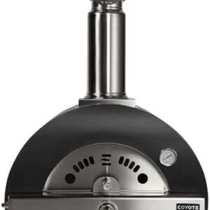 Coyote Outdoor Living 30" Matte Black Hybrid Pizza Oven in NG